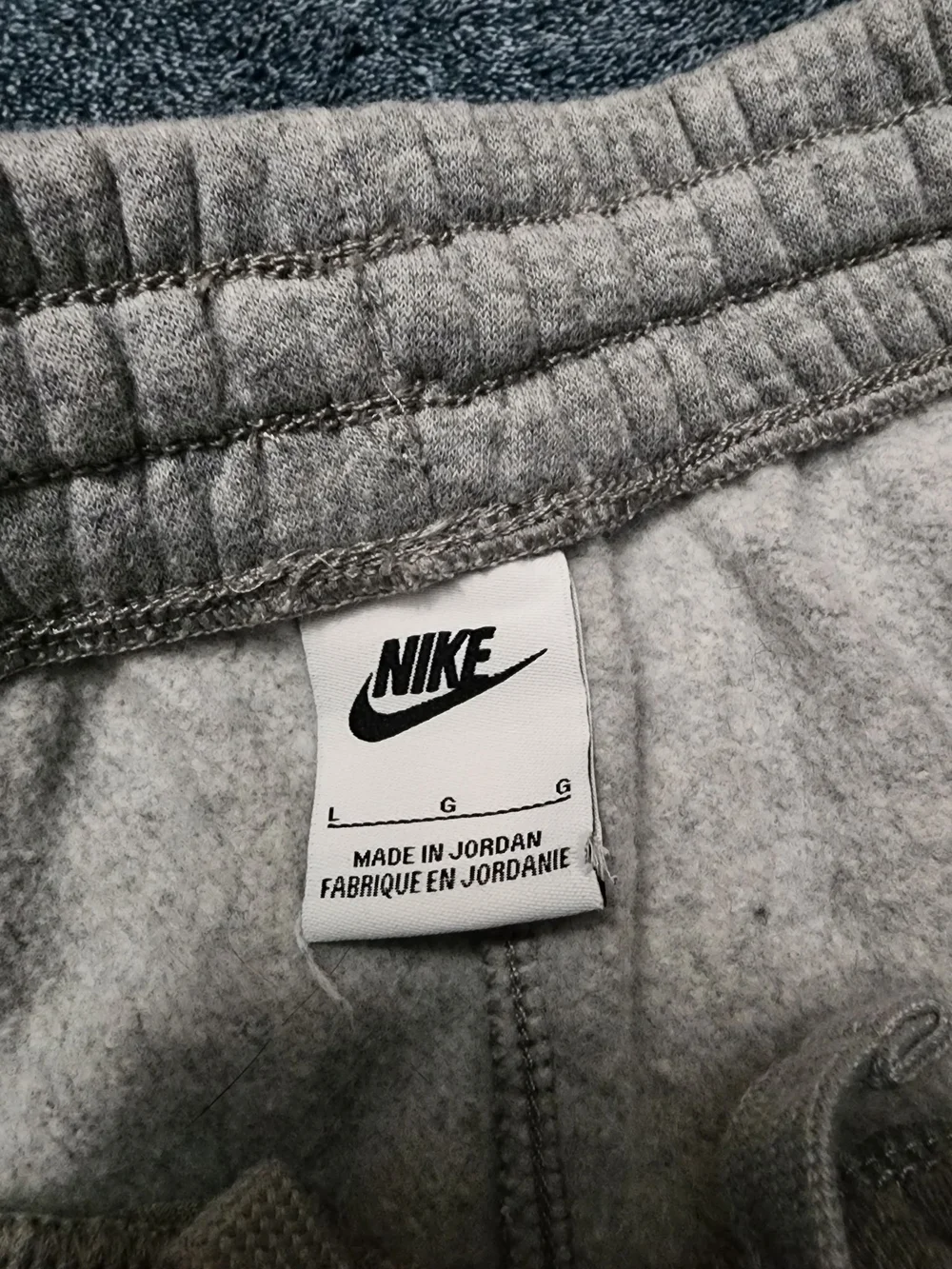 Nike Grey Kids Fleece Joggers with White Logo